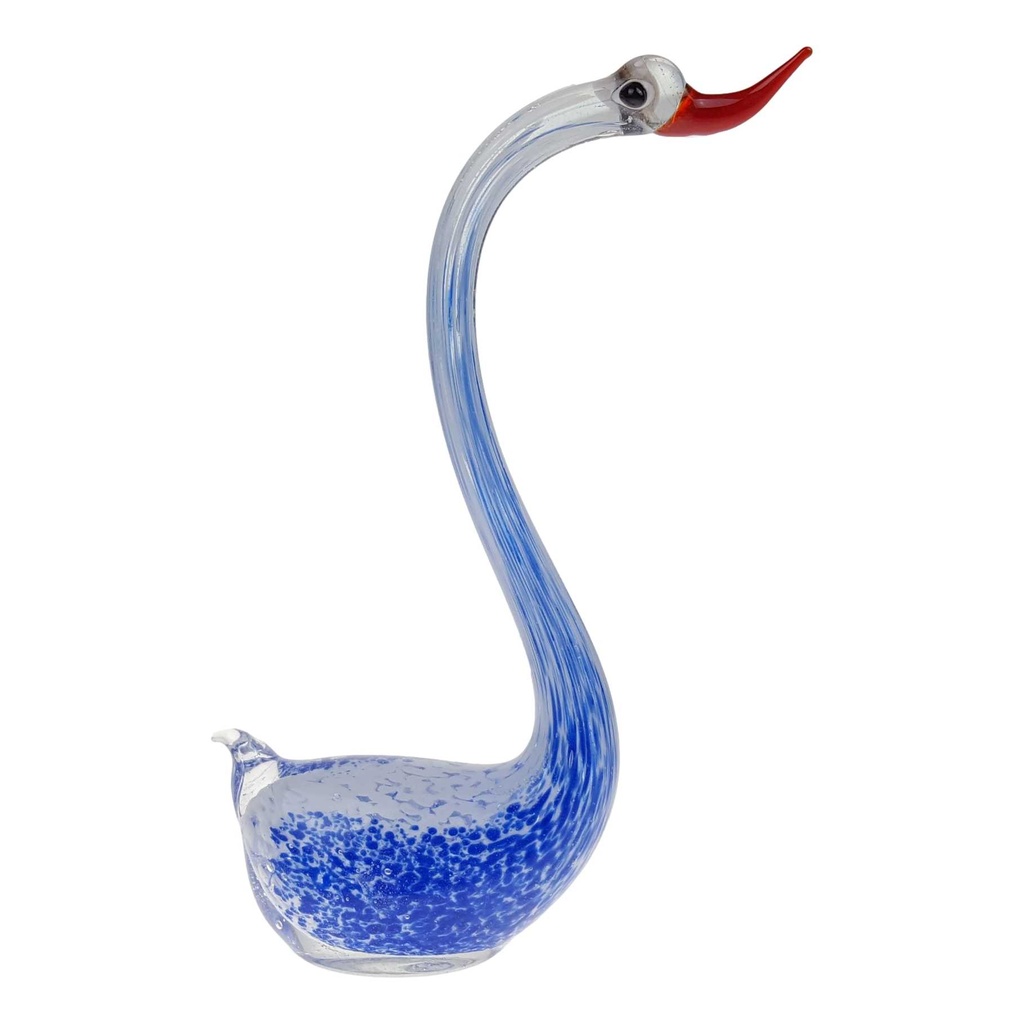 [LA-44164] Figur Glas Murano-Stil Schwan Miniatur