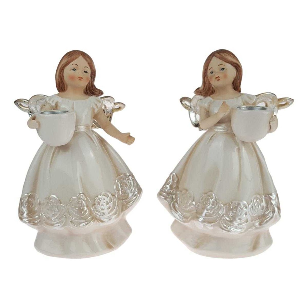 [LA-44908] Kerzenhalter Figur 2er Set
