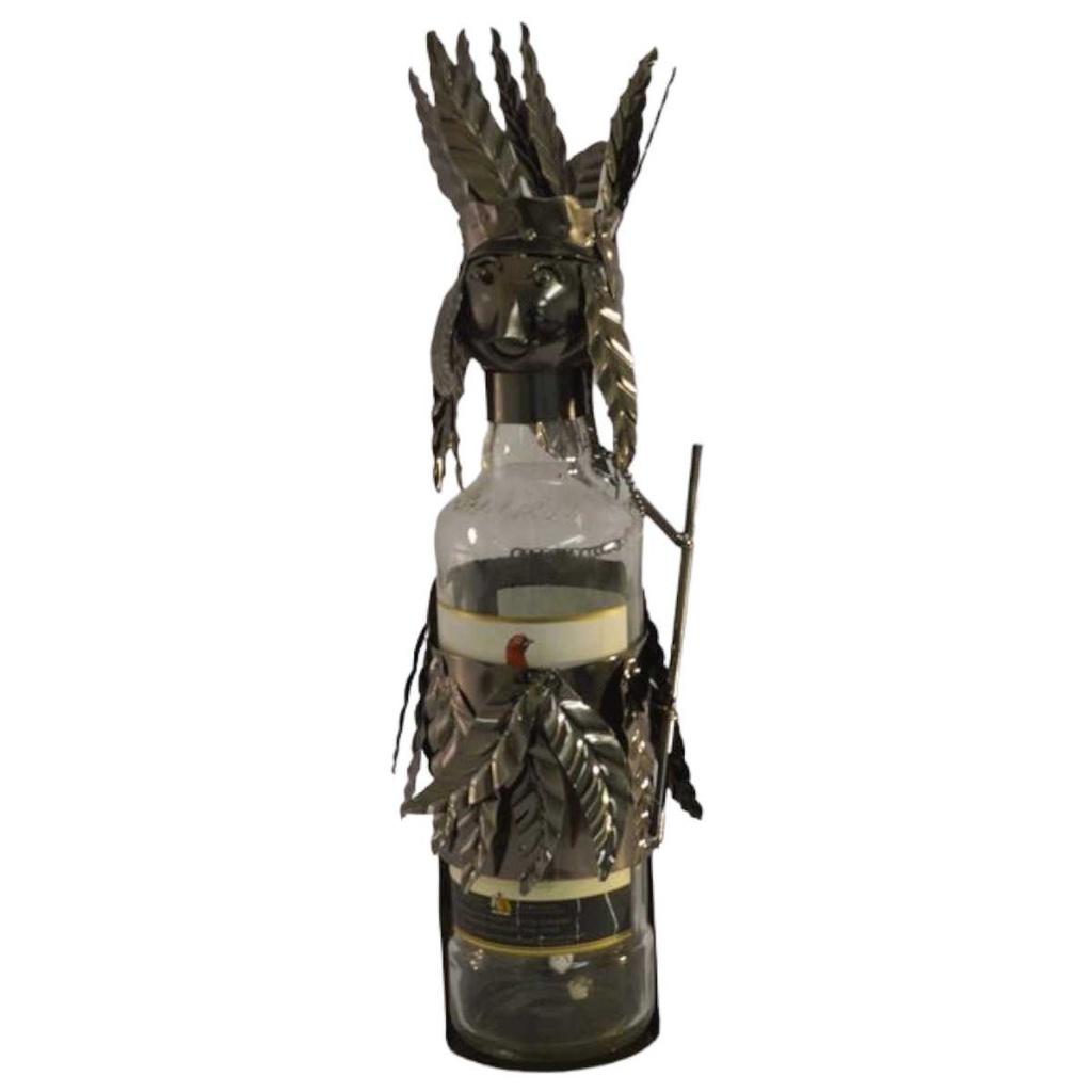 [LA-45190] Flaschenhalter Blech Indianer