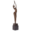 Bronzeskulptur Bronzefigur Frau Abstrakt-Stil