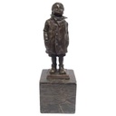 Bronzeskulptur Bronzefigur Kleiner Junge