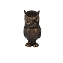 Figur Gusseisen Eule Uhu Vogel