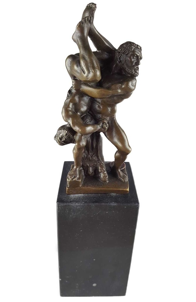 [LA-45500] Bronzeskulptur Bronzefigur Bronze Herkules und Diomedes