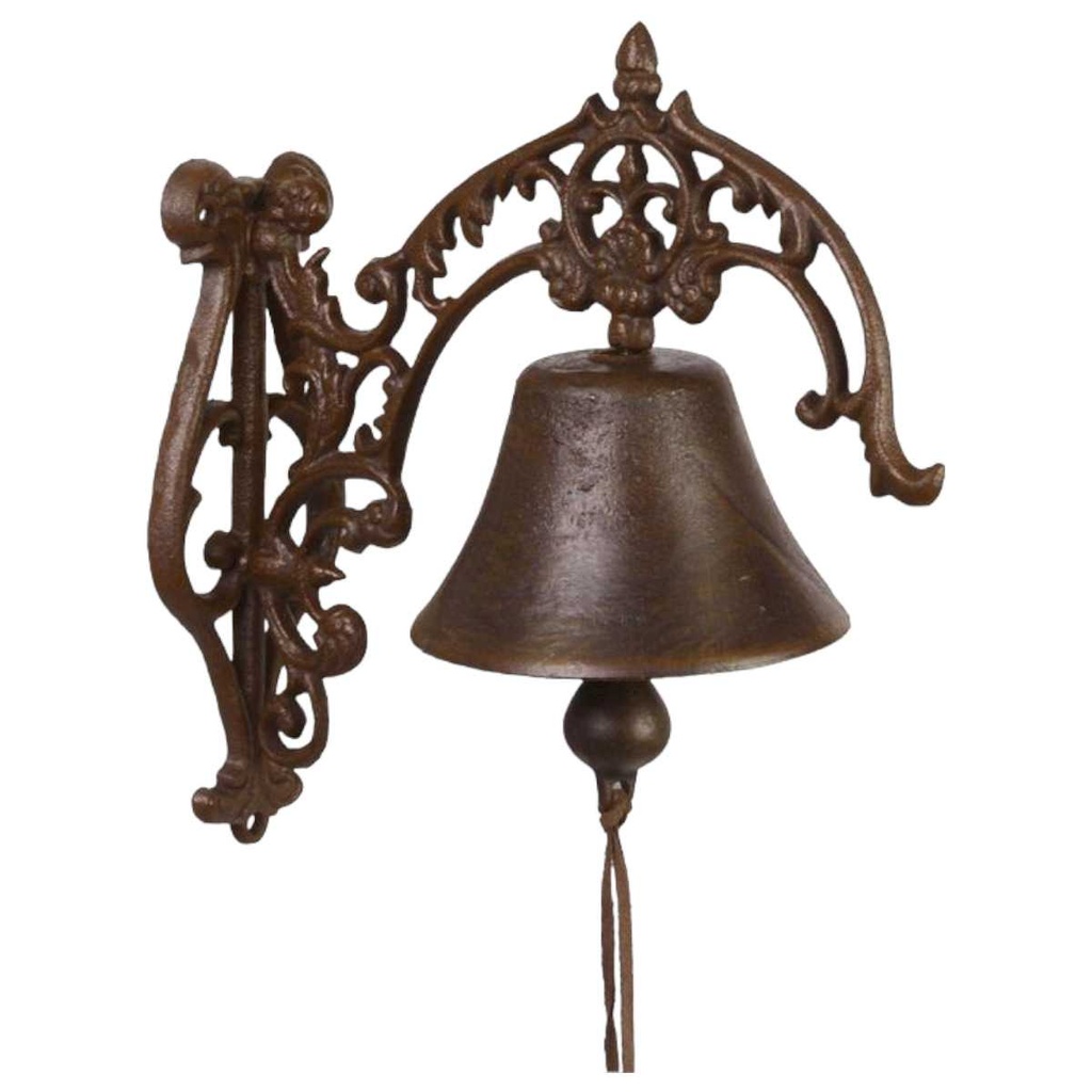 [LA-45758] Wandglocke Türglocke Türklopfer Figürchen Gusseisen Zierglocken Zierrosette