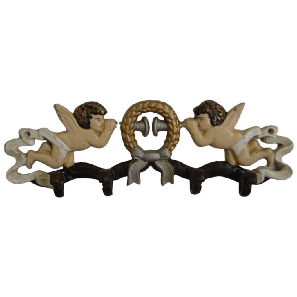 [LA-45787] Kleiderhaken Garderobenhaken Wandhaken 2er Set Gusseisen