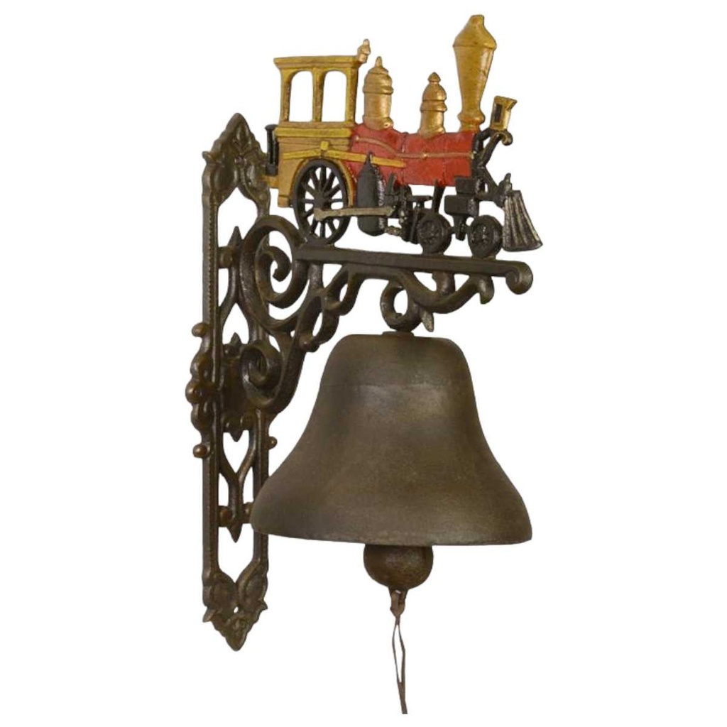 [LA-45791] Wandglocke Türglocke Gusseisen Lokomotive Zug Groß XL