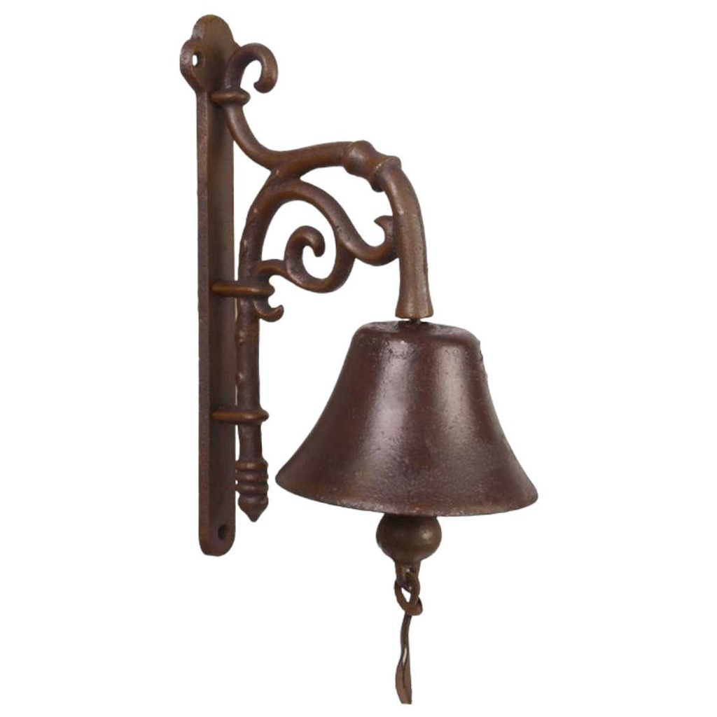 [LA-45806] Wandglocke Türglocke Türklopfer Figürchen Gusseisen Zierglocken Zierrosette