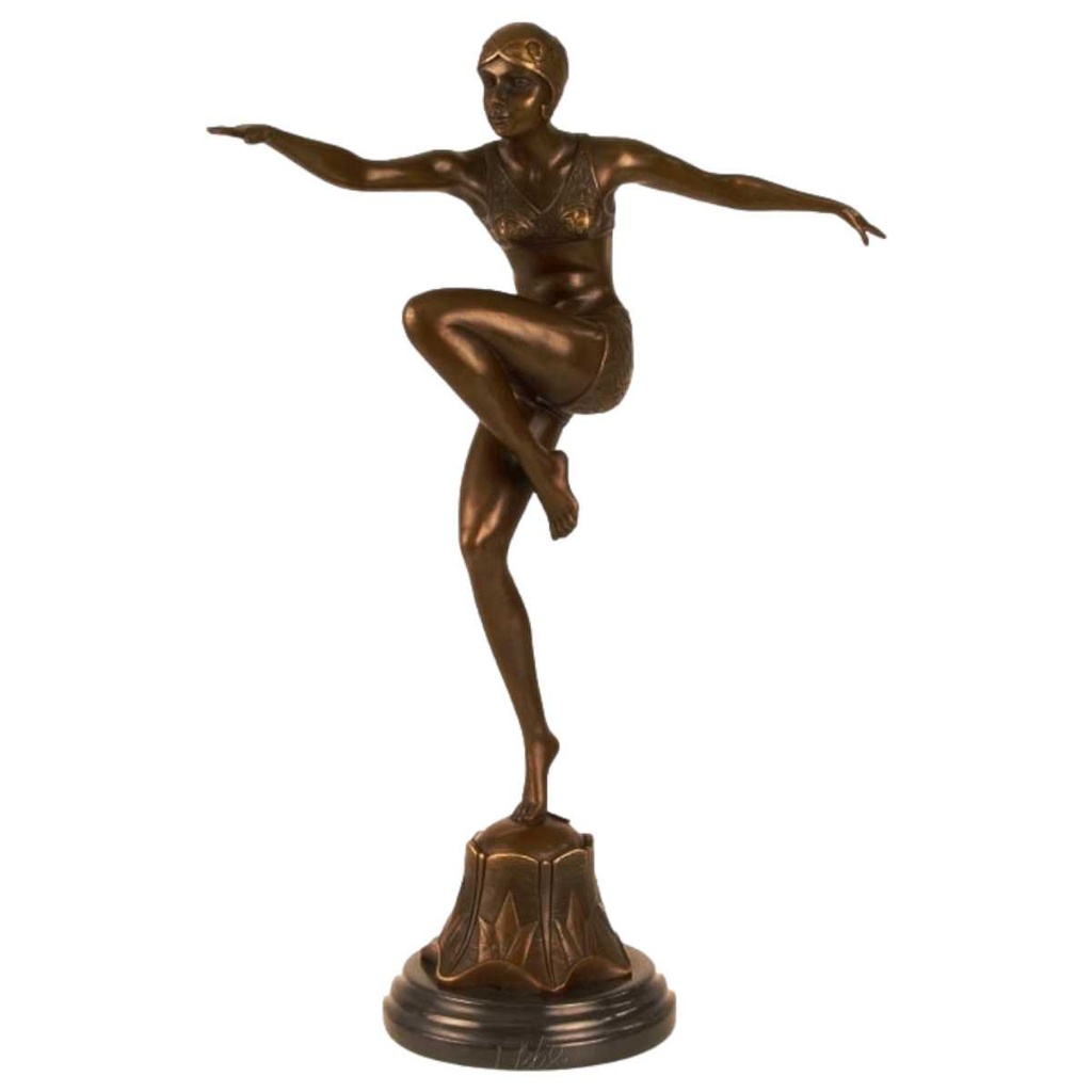 [LA-45958] Bronzeskulptur Bronzefigur Con Brio