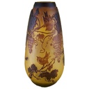 Vase Kameoglas Cameoglas Weinrebe