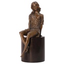 Bronzeskulptur Bronzefigur Halbaktuell Weiblich