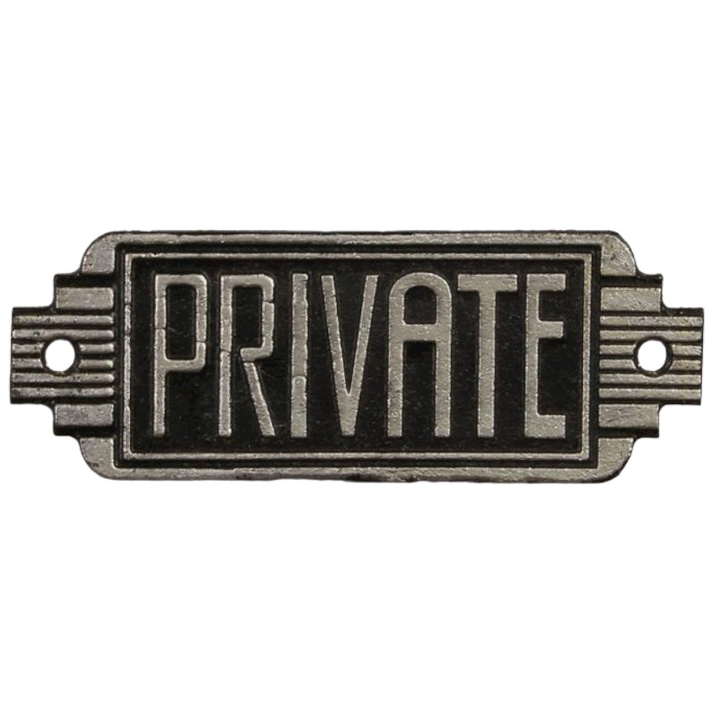 [LA-46155] Wandschild Wandplakette Gusseisen Art Deco Sign Private