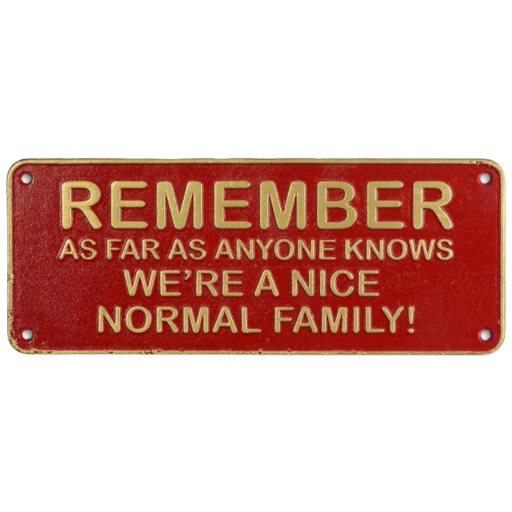 [LA-46165] Wandschild Wandplakette Gusseisen Remember...
