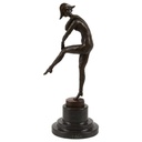 Bronzeskulptur Bronzefigur Harlequinade