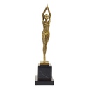 Bronzeskulptur Bronzefigur poliert Seesternkleid Starfisch