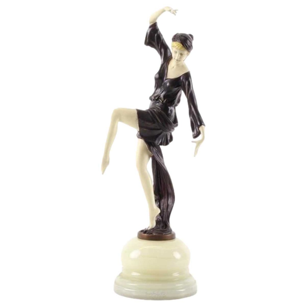 [LA-46250] Bronzeskulptur Bronzefigur Herbsttänzerin The Autumn Dancer