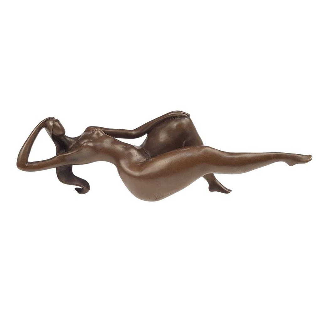[LA-46257] Bronzeskulptur Bronzefigur Frau Modern Abstrakt-Stil