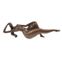 Bronzeskulptur Bronzefigur Frau Modern Abstrakt-Stil