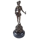 Bronzeskulptur Bronzefigur Amazone Kriegerin mit Schwert