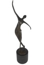 Bronzeskulptur Bronzefigur Tanzende Frau Tänzerin Abstrakt-Stil