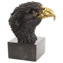 Bronzeskulptur Bronzefigur groß Vogel Adlerkopf Art-Deco-Stil