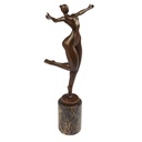 Bronzeskulptur Bronzefigur Frau Modern Abstrakt-Stil #46482