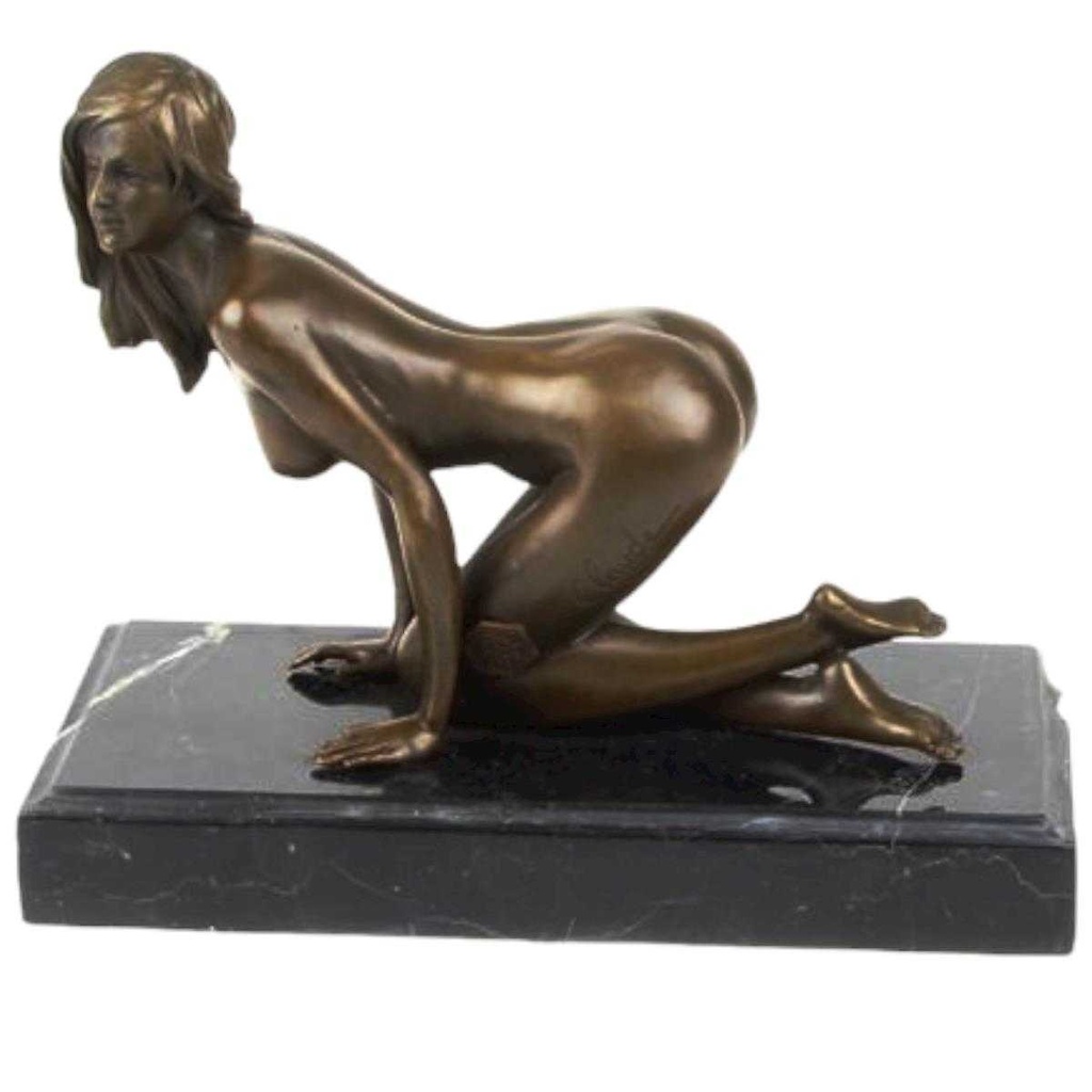 [LA-47203] Bronzeskulptur Bronzefigur Erotik Weiblicher Akt #47203