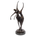 Bronzeskulptur Bronzefigur Tanzendes Paar Abstrakt-Stil