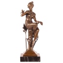 Bronzeskulptur Bronzefigur Sitzende Frau #47228