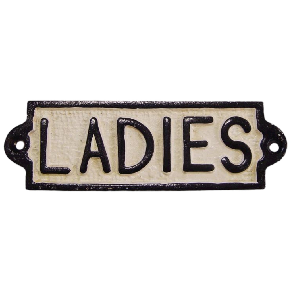 [LA-49300] Wandschild Wandplakette Gusseisen Ladies