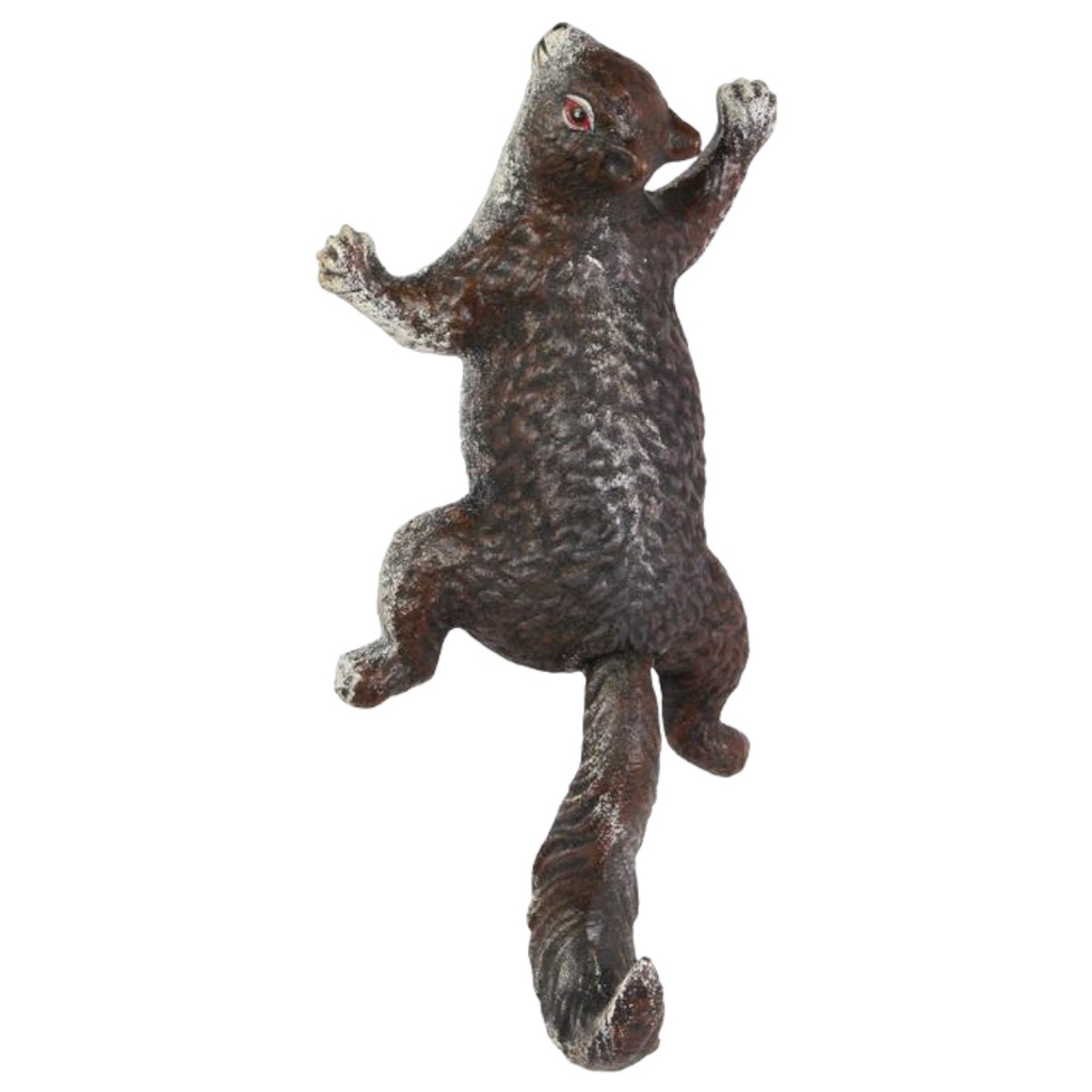[LA-49314] Kleiderhaken Gusseisen Kletterndes Eichhörnchen