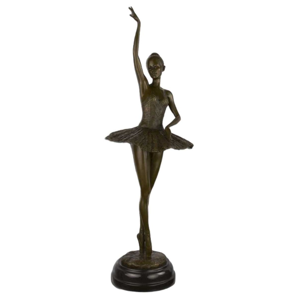 [LA-49792] Bronzeskulptur Bronzefigur Ballerina Balletttänzerin #49792
