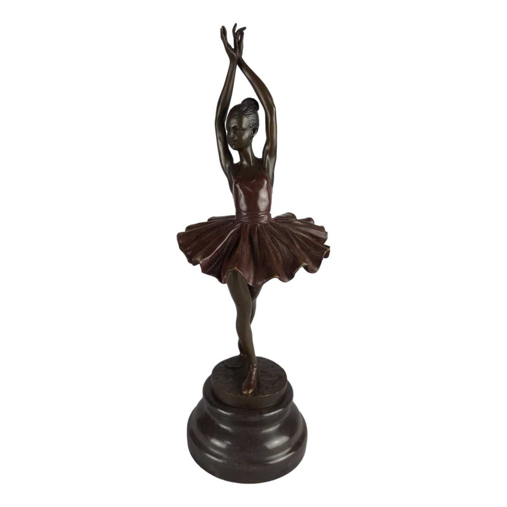 [LA-49793] Bronzeskulptur Bronzefigur Ballerina Balletttänzerin #49793