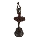 Bronzeskulptur Bronzefigur Ballerina Balletttänzerin #49793