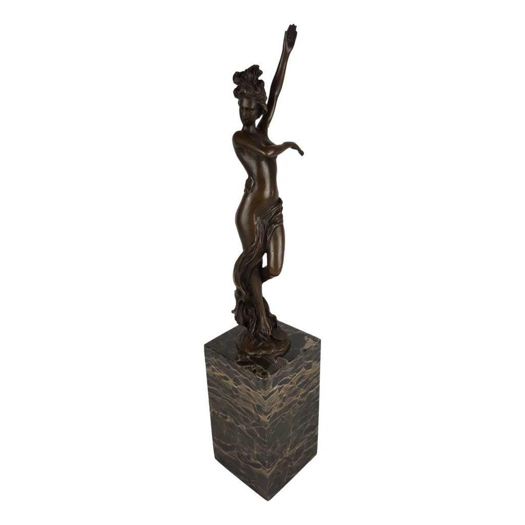 [LA-49923] Bronzeskulptur Bronzefigur Tanzender Akt
