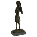 Bronzeskulptur Bronzefigur Der Schrei