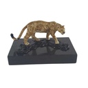 Bronzeskulptur Bronzefigur Jaguar