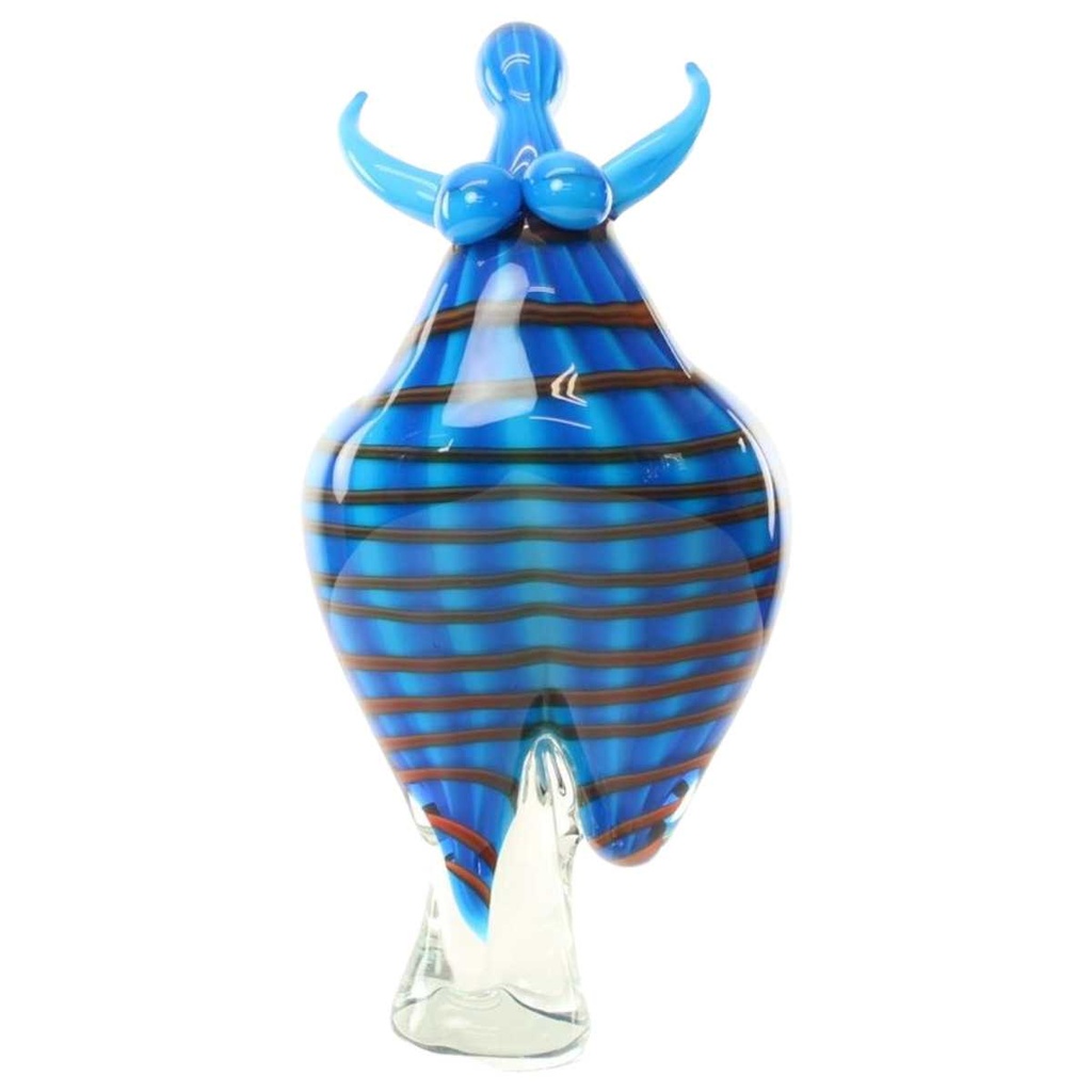 [LA-50253] Figur Glas Murano-Stil Tänzerin Dicke Dame
