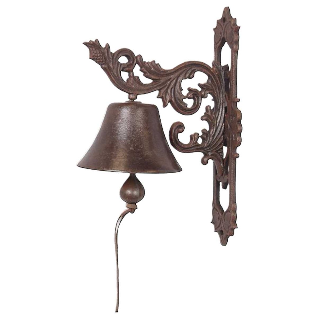 [LA-50293] Wandglocke Türglocke Türklopfer Figürchen Gusseisen Ornament