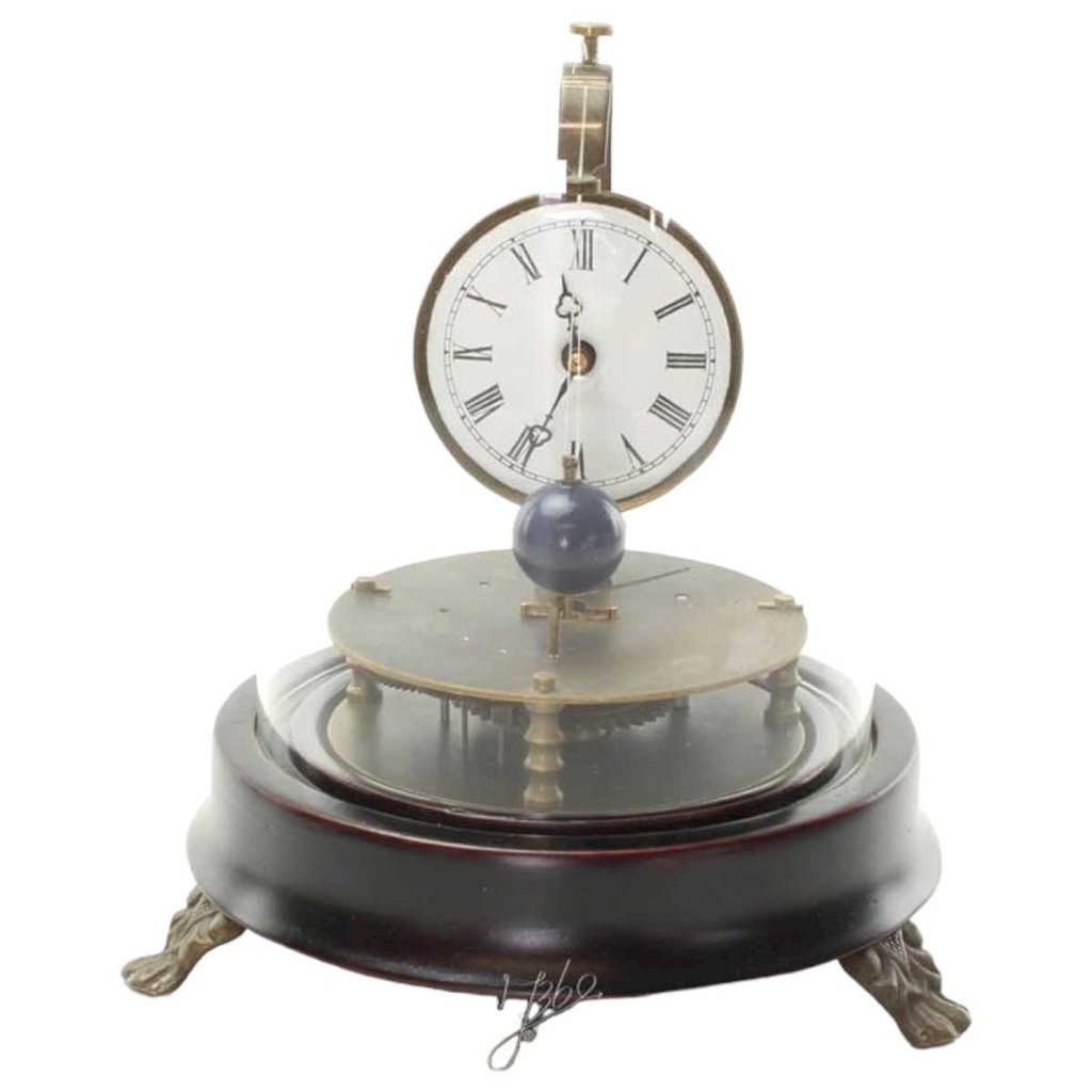 [LA-58522] Tischuhr Mechanisch unter Glasdom