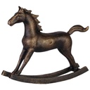 Figur Skulptur Gusseisen Schaukelpferd