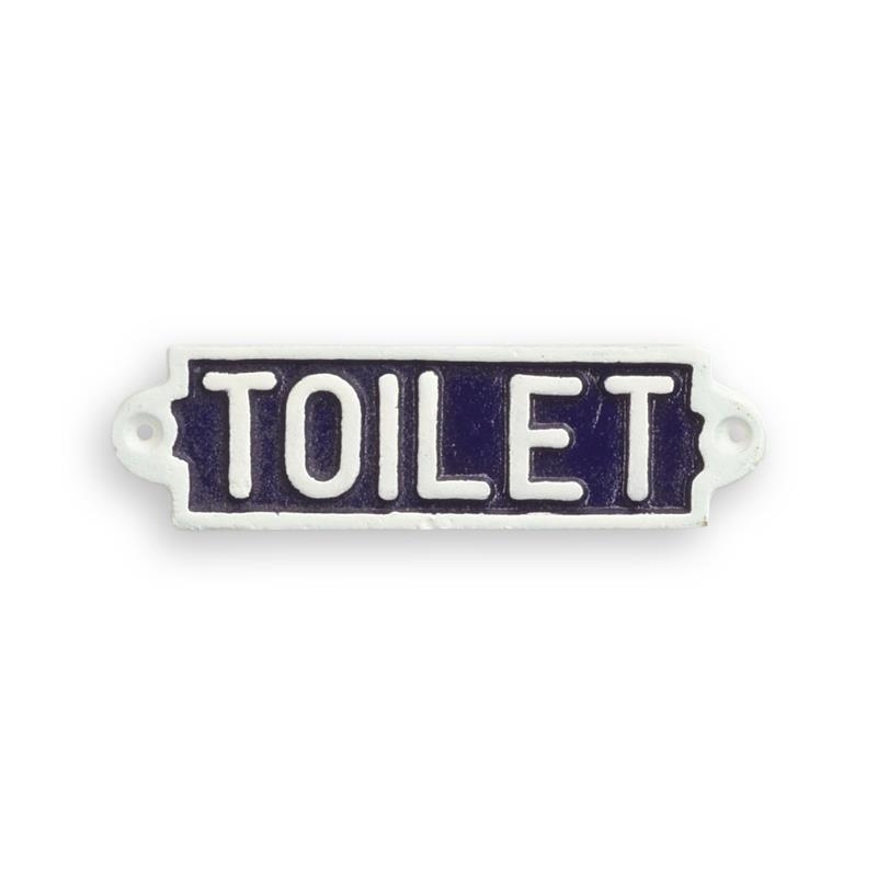 [LA-59538] Wandschild Wandplakette Gusseisen Toilet