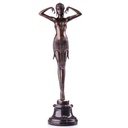 Bronzeskulptur Bronzefigur Tänzerin nach D.H.Chiparus Art-Deco-Stil #62545