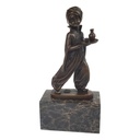 Bronzeskulptur Bronzefigur Orientalischer Diener Oriental Waiter Art-Deco-Stil