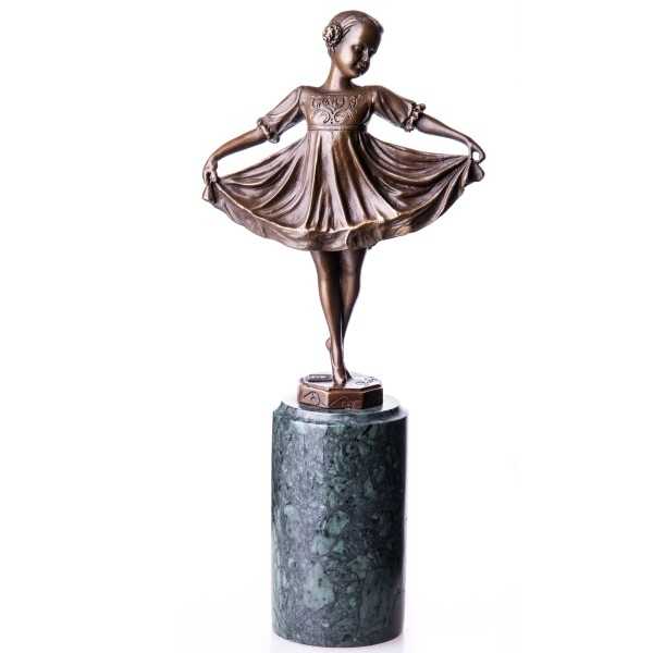 [LA-62611] Bronzeskulptur Bronzefigur Ballerina Balletttänzerin #62611