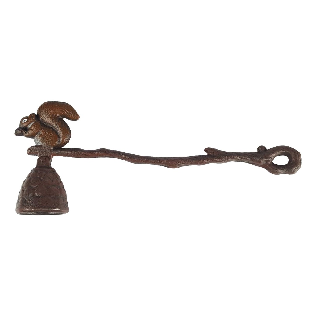 [LA-63095] Kerzenlöscher Kerzen Löschhut Flammenstopper Gusseisen Eichhörnchen Nuss