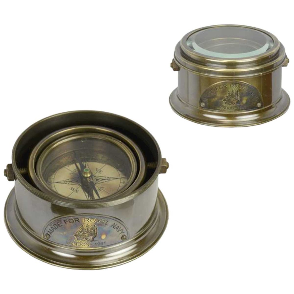 [LA-64181] Kompass Messing Royal Navy
