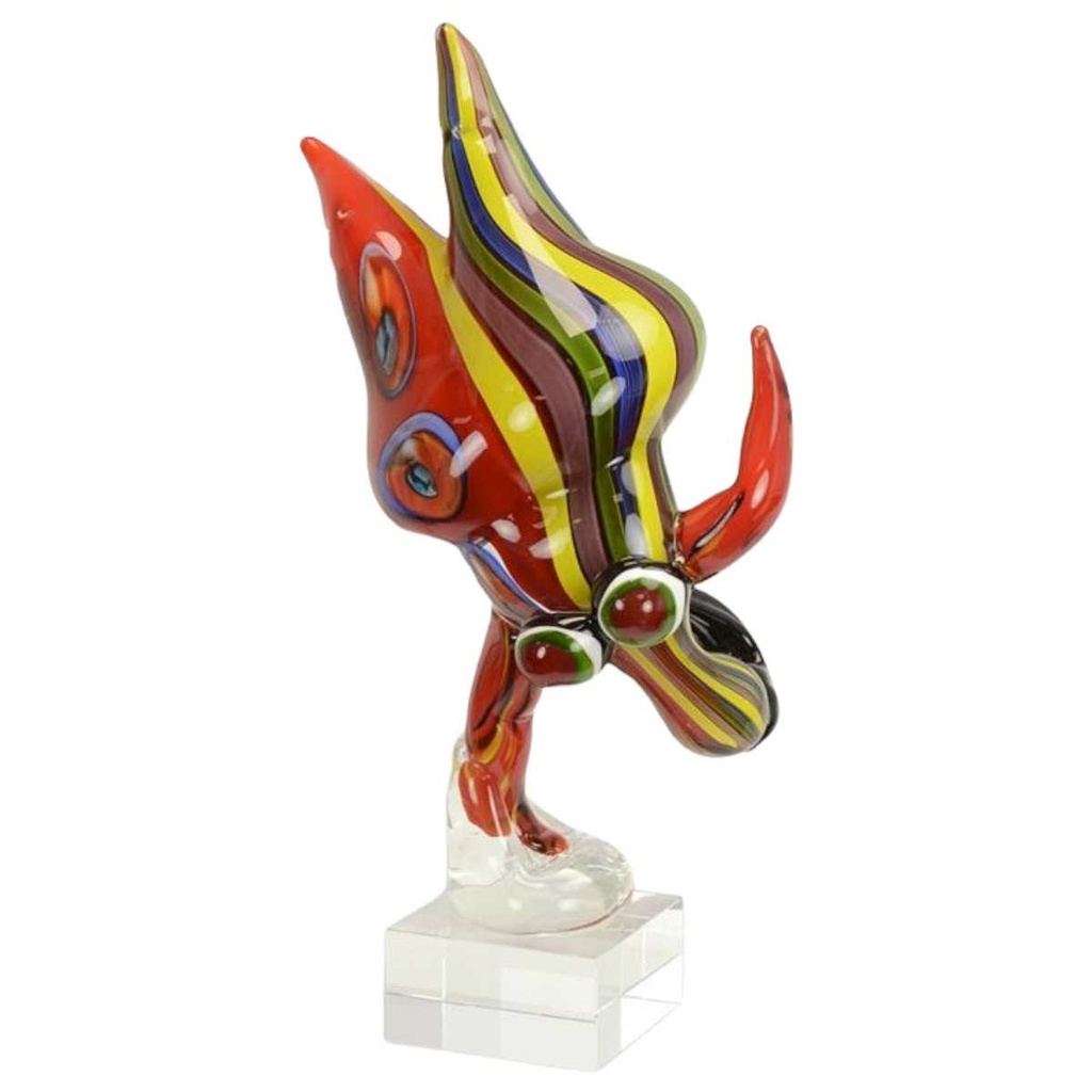 [LA-64384] Figur Glas Murano-Stil Tänzerin