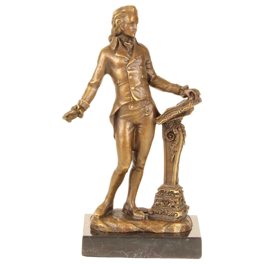 [LA-64659] Bronzeskulptur Bronzefigur Wolfgang Amadeus Mozart