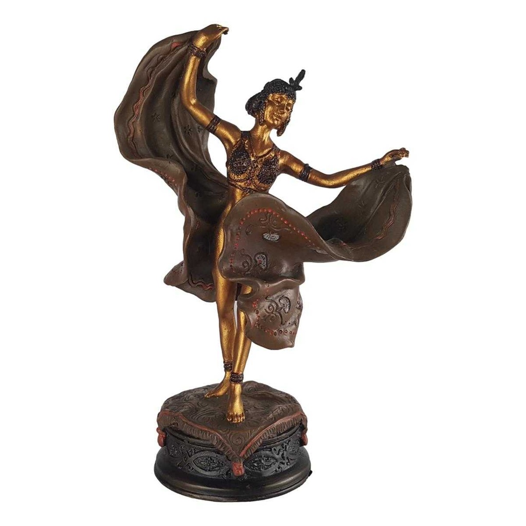 [LA-69781] Bronzeskulptur Bronzefigur Tänzerin