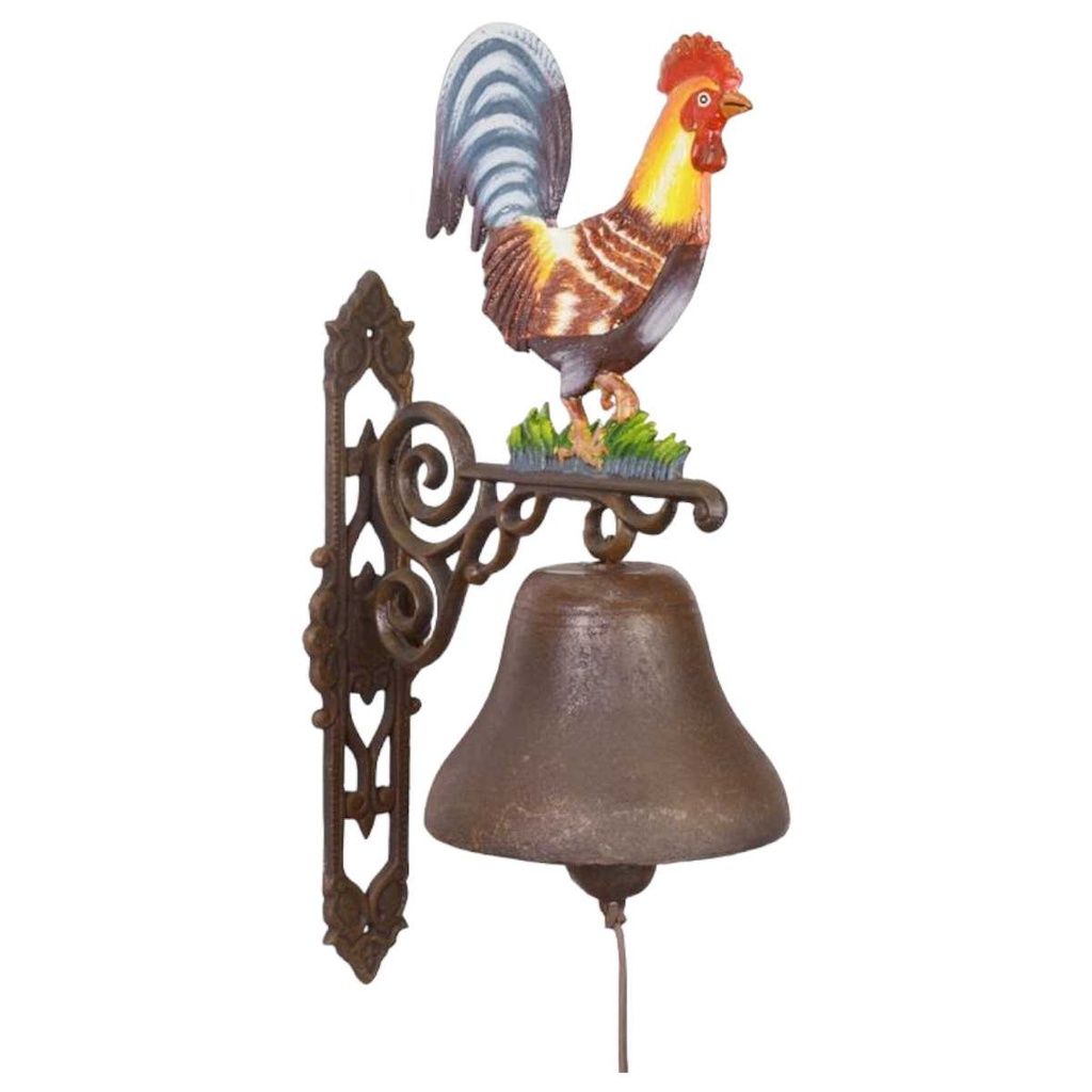 [LA-70986] Glocke Gusseisen Hahn Groß